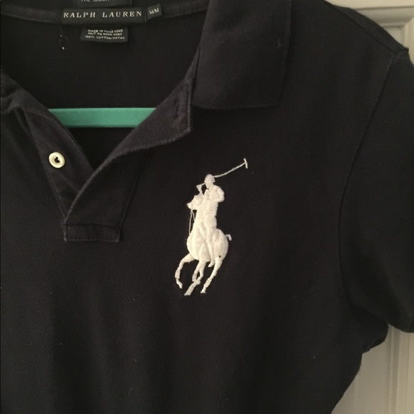 Ralph Lauren Tops - Ralph Lauren, Navy Collared shirt, casual, polo